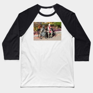 Enjoying a Chat in the Park, Vancouver, Canada Baseball T-Shirt